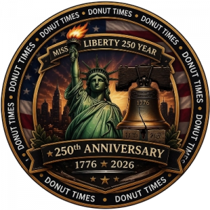Miss Liberty 250 - Design B (Free Window Decal)