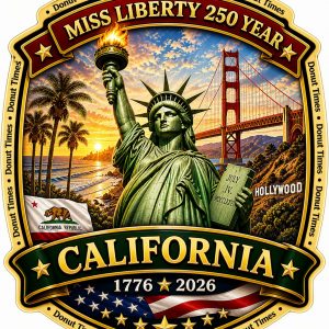 Miss Liberty 250 – Design C (Free Window Decal) - California