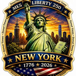 Miss Liberty 250 – Design C (Free Window Decal) - New York